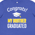 thumbnail image 4 of Inktastic Congrats My Brother Graduated with cap Youth T-Shirt, 4 of 5