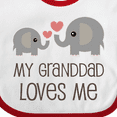 thumbnail image 4 of Inktastic Granddad Loves Me Grandchild Boys or Girls Baby Bib, 4 of 4