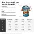 thumbnail image 5 of Pofeuu Artistic Starry Sky Cloud Dog Print Mens Casual Short Sleeve Shirts Beach Summer Spread Collar Pocket Tops Men's Casual Short-sleeved Shirt-3X-Large, 5 of 5