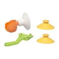 thumbnail image 2 of Carrot Shaped Baby Shower Sprinkler, 360° Adjustable Hair Washing Tool with 324 Soft Bristles, Rechargeable Battery, Suction Cup Bracket, Bath Brush & Nozzle Attachments, 2 of 9