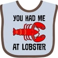 thumbnail image 3 of Inktastic Funny Lobster Lover Kids Seafood Boys or Girls Baby Bib, 3 of 4