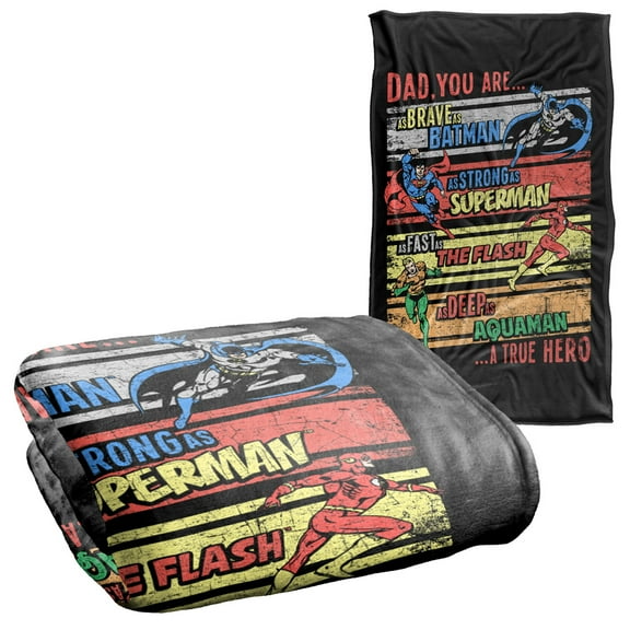 JLA A True Hero Silky Touch Super Soft Throw Blanket 36" x 58"