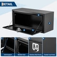 thumbnail image 2 of Qinaqin 30-14-16 inch Resistente Negro Steel Truck Tool Caja cm de Anchoaterproof Almacenamiento y Organizador para Pickup Cama RV Trailer, 2 of 6