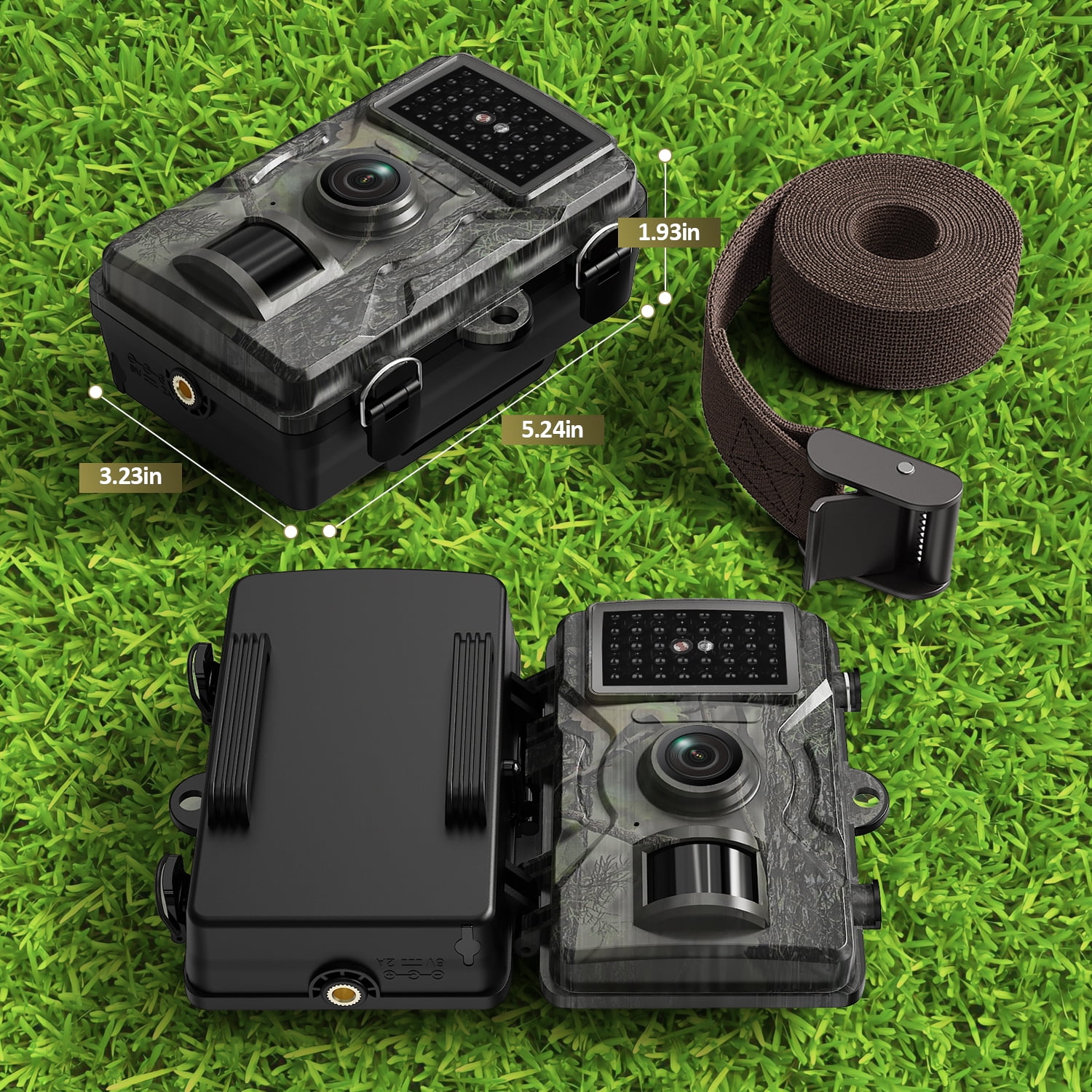 Askmuse 32MP 4K Trail Camera With Motion Activated Night Vision, Wifi Game Camera, Waterproof Mini Trail Camera with 90° Wide Angle , Hunting Camera for Wildlife Monitoring