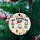 thumbnail image 3 of XWSHYW Adornos Colgantes Pieza de Adornos Navideños 2020, Adorno Colgante para Árbol de Recuerdo con Máscara de Papá Noel, 3 of 3