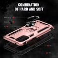 thumbnail image 6 of Hotpom Moto G Stylus 2022 5G Case, Military-Grade Shockproof Cover with 360° Rotating Kickstand - Rose Gold, 6 of 7