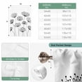 thumbnail image 6 of Black Dandelion Tie Up Curtains for Windows, Adjustable Balloon Window Shades, Country Modern Minimalist Flower Kitchen Window Treatments Adjustable Roll Up Curtain for Basement/Nursery 52"x45", 6 of 8