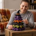thumbnail image 5 of 2PCS DIY Halloween Quilted Fabric Tree Kit - 3D Layered Fabric Tree Quilting Sewing Art Craft kit - Handmade Halloween Holiday Tree for Home Decor, 5 of 7