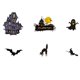 thumbnail image 4 of (B) Pegatinas de Halloween para decoración de ventanas, vinilos para puertas, calabazas, arañas y murciélagos, 4 of 5