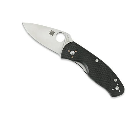 - Spyderco Persistence Black G-10 PlainEdge Folding Knife
