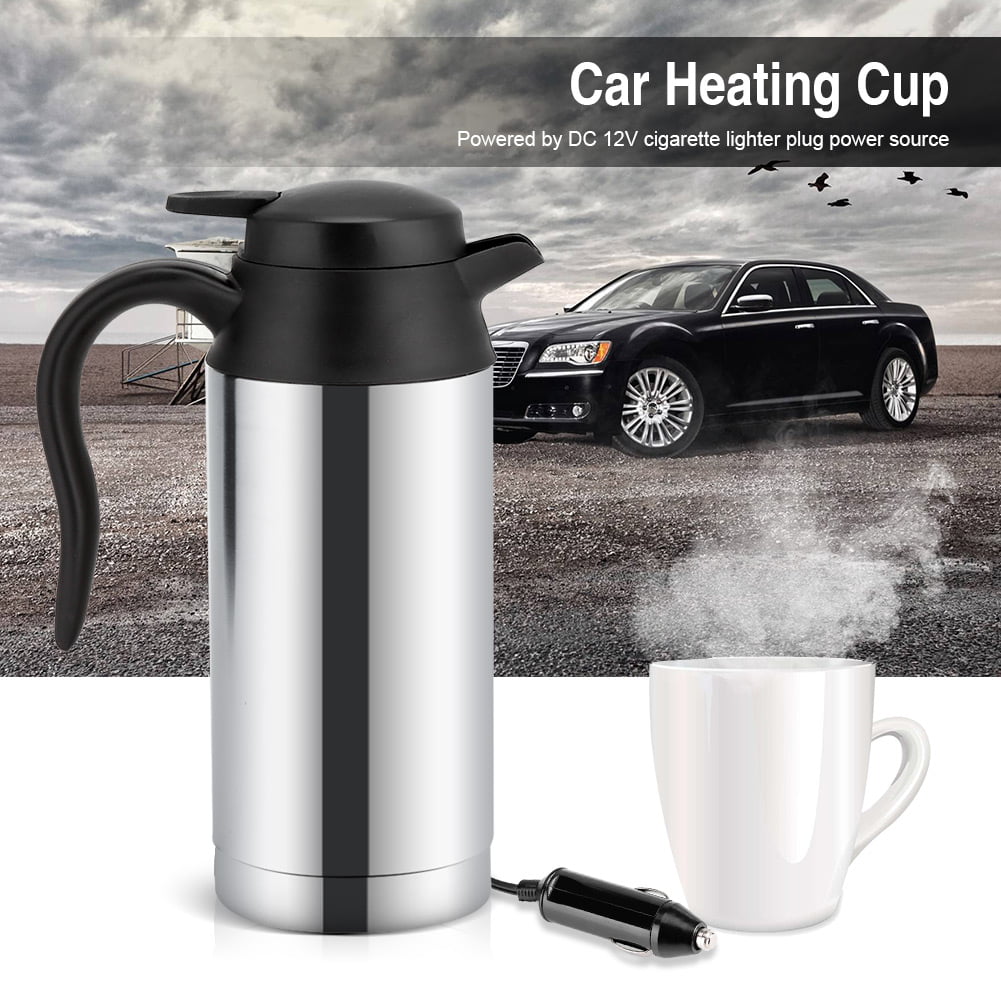 Car Heating Cup Car Electric Cup Car Electric Kettle Travel Heating Cup 12V Car Heating Cup With Digital LCD Display Suitable for Car Trip Camping 2# 