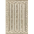 thumbnail image 2 of Hauteloom Adarsh Boho Hand Woven Natural Fiber Wool Area Rug - Farmhouse Trellis Diamond Carpet for Living Room, Bedroom, Dining Room - Beige, Light Brown, Tan - 5' x 7'6" (5x7), 2 of 6