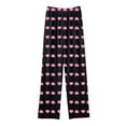 thumbnail image 4 of ATOGUTA Pants for Girls Long Sleep Plaid Pants Soft Lounge Pj Bottoms with Pockets, 4 of 6