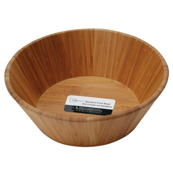 Mainstays™ 11.75" x 4" Bamboo Fruit Bowl