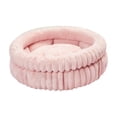 thumbnail image 3 of Cama para gatos Snooze, cama autocalentable suave para mascotas con fondo antideslizante, para perros, gatos, caniche Rosa S, 3 of 8