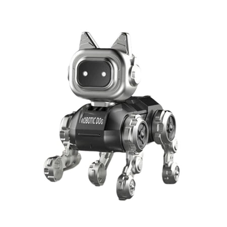 Electric Robotic Dog Toy - Mechanical Walking Pet with Sounds Interactive Electronic Companion for Kids Gold