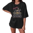 thumbnail image 2 of HOWPAY Womens Graphic T Shirts Crew Neck Short Sleeve T-Shirt Vintage Loose Fit Casual Tee Tops Summer Lightweight Y2K Streetwear Black L, 2 of 4