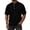Black, variant on Men's T Shirts Casual Knitted Short Sleeve Waffle Tees Spring Solid Color Basic Henley Shirts Classic Loose Button-Up Blouses Light Brown L