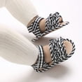 thumbnail image 3 of Baby Girls Sandals Summer Outdoor Beach Checkered Newborn Infant First Walker Prewalker Crib Shoes, 3 of 7