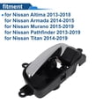 thumbnail image 4 of Mango de puerta interior del lado del conductor delantero para Nissan Altima 2013-2018, mango de puerta interior No.806713TA0D/80671-3TA0A/80671-3TA0D, tono negro plateado, 1 Pc, 4 of 6