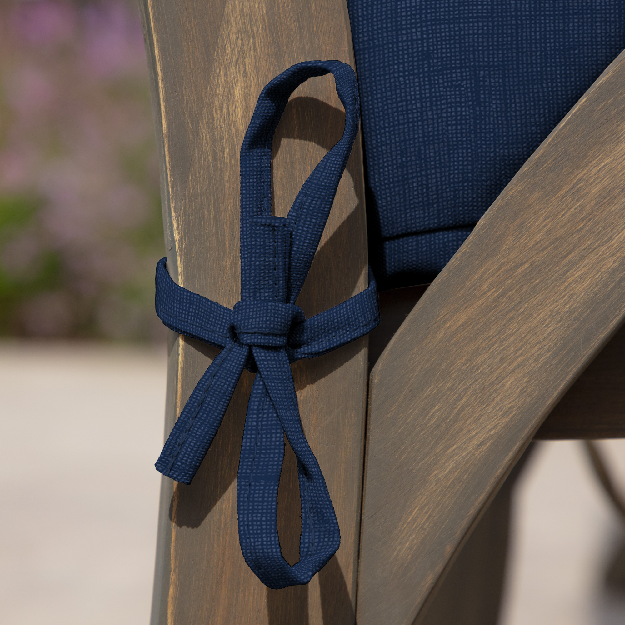 Arden Outdoor Dining Chair Cushion Set, Sapphire Blue photo 7