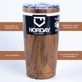 thumbnail image 3 of Vasos de Acero Inoxidable - Termo Tumbler | Vaso Térmico de 20oz - 600ml | Mantiene la Temperatura Entre 8 y 24 Horas - Bebidas Frías y Calientes | Tapa Antiderrame - Ideal para marron 20oz - 600ml NORDAY 20TBLACK, 3 of 6