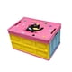 thumbnail image 1 of Caja de camping plegable, contenedor de almacenamiento, organizador de almacenamiento plegable multiusos portátil cubierta rosa, 1 of 8