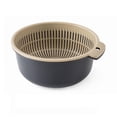 thumbnail image 1 of Fruit Washing Basket,Vegetable Washing Basket Double Fruit Strainer Washing Basket Streamlined Design, 1 of 2