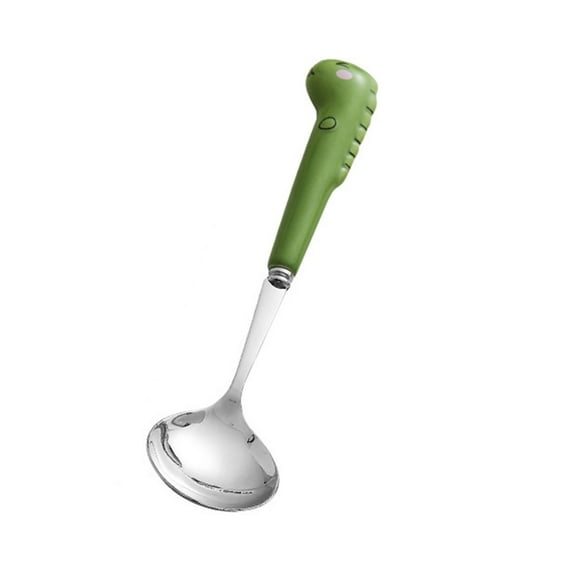AYYUFE Scratch Resistant Toddler Utensil Anti-rust Stainless Steel Cartoon Dinosaur Children Fork Spoon for Home