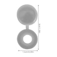 thumbnail image 2 of UPOUART 100Ud Tapas Plásticas Para Tornillos Gris Oscuro Para Uso Diario Con Decorativo Y Resistente, 2 of 8