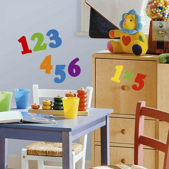 Wallhogs Primary Numbers Wall Decal