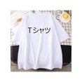 thumbnail image 1 of Girl's short-sleeved, crew neck, casual and loose-fitting T-shirt with Deku print from the anime Boku no Hero Academia, breathable, 1 of 6
