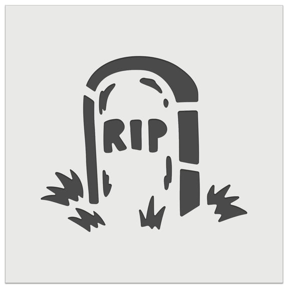 RIP Headstone Gravestone Tombstone Halloween DIY Cookie Wall Craft Stencil - 5.5 Inch