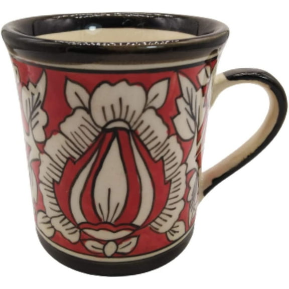 India Meets India Handicraft Ceramic Mug Tea Mug Ceramic Coffee Mug 250 ml, Best Gifting, Made By Awarded Indian Artisan