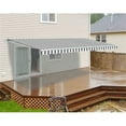 thumbnail image 2 of ALEKO 6.5'x5' Retractable Patio Awning Fabric Replacement, Gray and White Striped Color, 2 of 5
