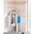 thumbnail image 2 of Kit de ventilación para secadora interior VEVOR 3 en 1 con recordatorio inteligente de sobrecalentam, 2 of 9