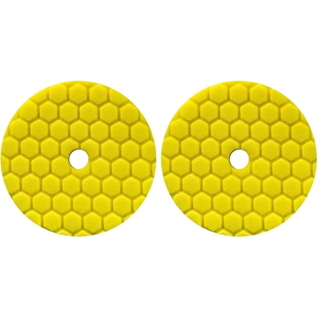 Almohadilla de Corte Chemical Guys BUFX111HEX6 Hex-Logic Quantum Amarilla