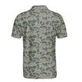 thumbnail image 3 of Backwoods Camo Polo Shirt for Men Short Sleeve Outdoors Fishing Hunting, 3 of 5