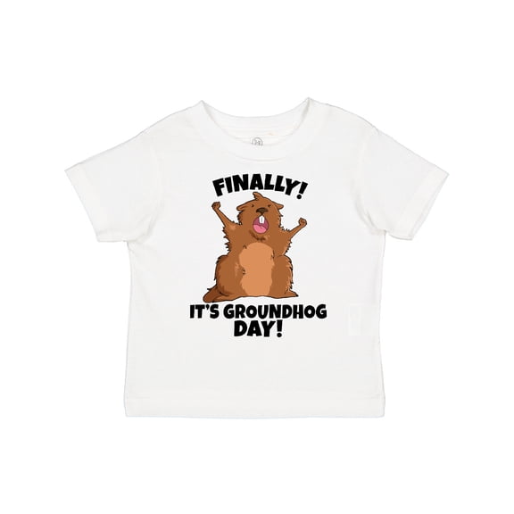 Inktastic Finally It's Groundhog Day Boys or Girls Toddler T-Shirt