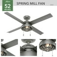 thumbnail image 4 of Hunter Fan Company Spring Mill 52 Inch Indoor Outdoor Ceiling Fan Light, 4 of 13
