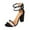 Black, variant on Anuirheih Fashion Women Slip-finger Buckle High Heels Thick Heel Single Shoes Sandals Sandals Women Clearance(Black)