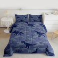 thumbnail image 2 of Feelyou Kawaii Dino Child Twin Comforter Sets, Camouflage Abstract Bedding Set, 2-Piece, 2 of 8