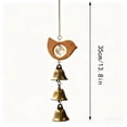 thumbnail image 5 of Campana de Viento de Cobre con Madera de Haya y Campanas de Cristal – Colgante Decorativo de Sonido Relajante para Jardín, Patio o Interiores | Adorno Colgante de Tranquilidad, 5 of 5