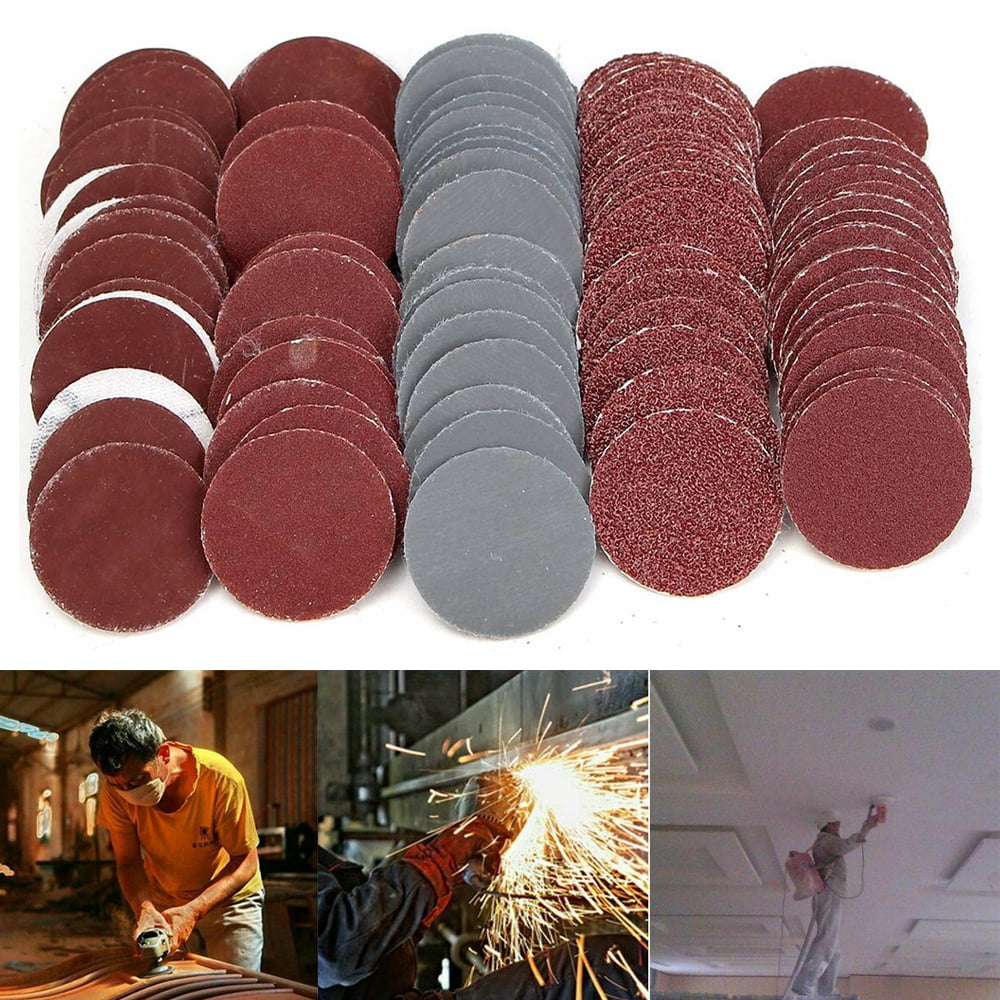 Backing Pad 3inch 75mm 100PCS Sanding Discs Pad For Drill Grinder Rotary Tools 