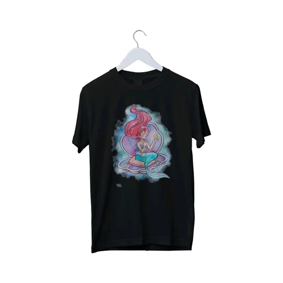 Reprint Rare Princess Ariel Graphic Print T-Shirt Mens Unisex S M L XL 2 3 4 XL