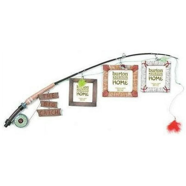 The Big Catch Fly Fishing Pole Photo Picture Holder Frame Themed Decor 