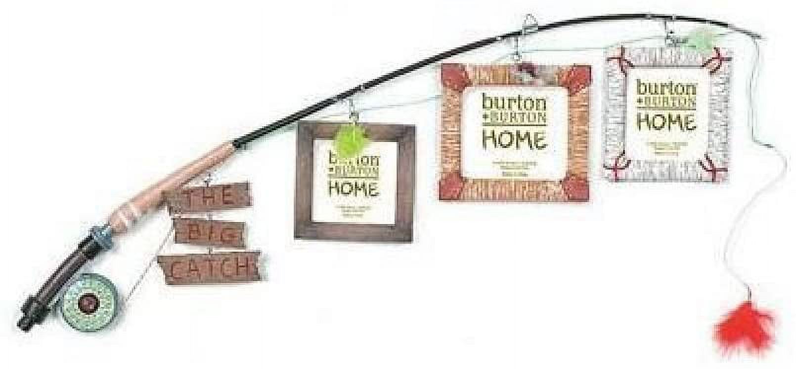 The Big Catch Fly Fishing Pole Photo Picture Holder Frame Themed Decor - image 4 of 5