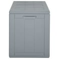 thumbnail image 2 of vidaXL Garden Storage Box 270L Grey PP Wood Look, 2 of 5