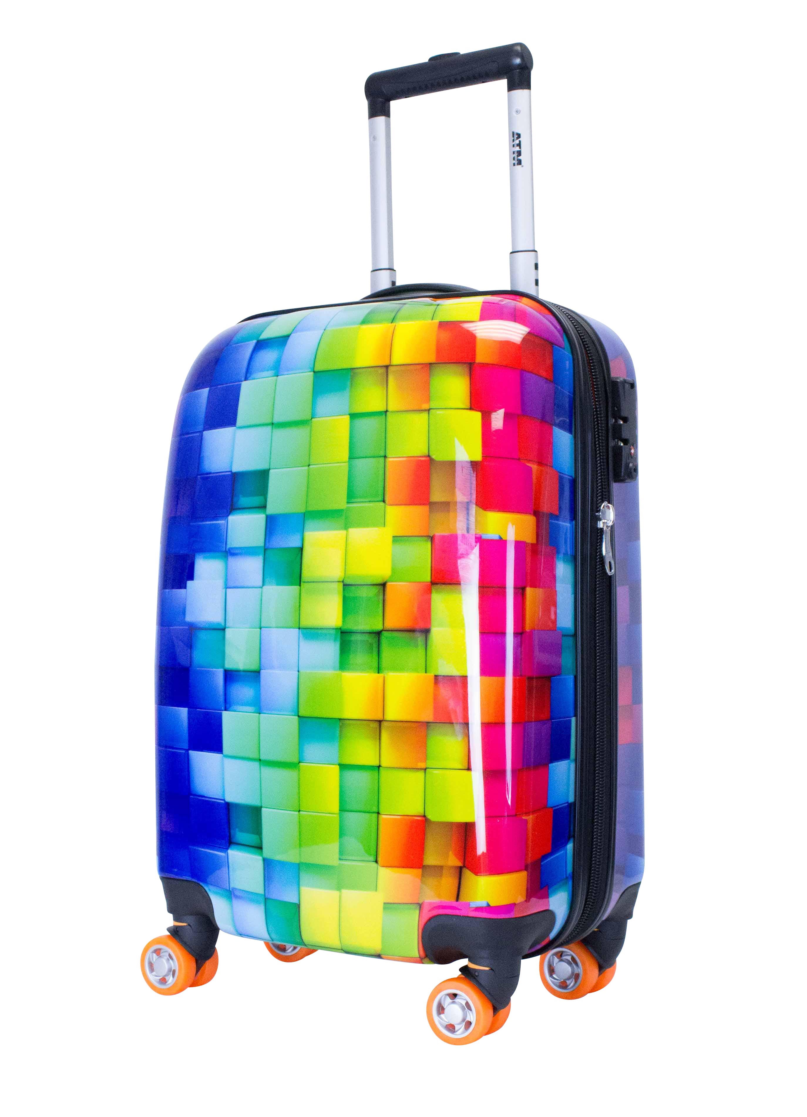 ATM Luggage 3D Rainbow 22"