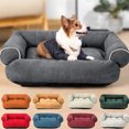 thumbnail image 3 of Hanpanda Home Solid Color Sofa Pet Dog Bed Soft&Comfortable Skin-Friendly Suede Plush Cats&Dogs Deep Sleep Large Warm Sofa Bed ShopWise Round, 3 of 15